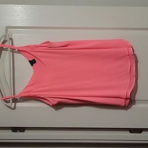 Torrid Coral Pink Double Layer Chiffon Cami Tank Adjustable Straps 5X